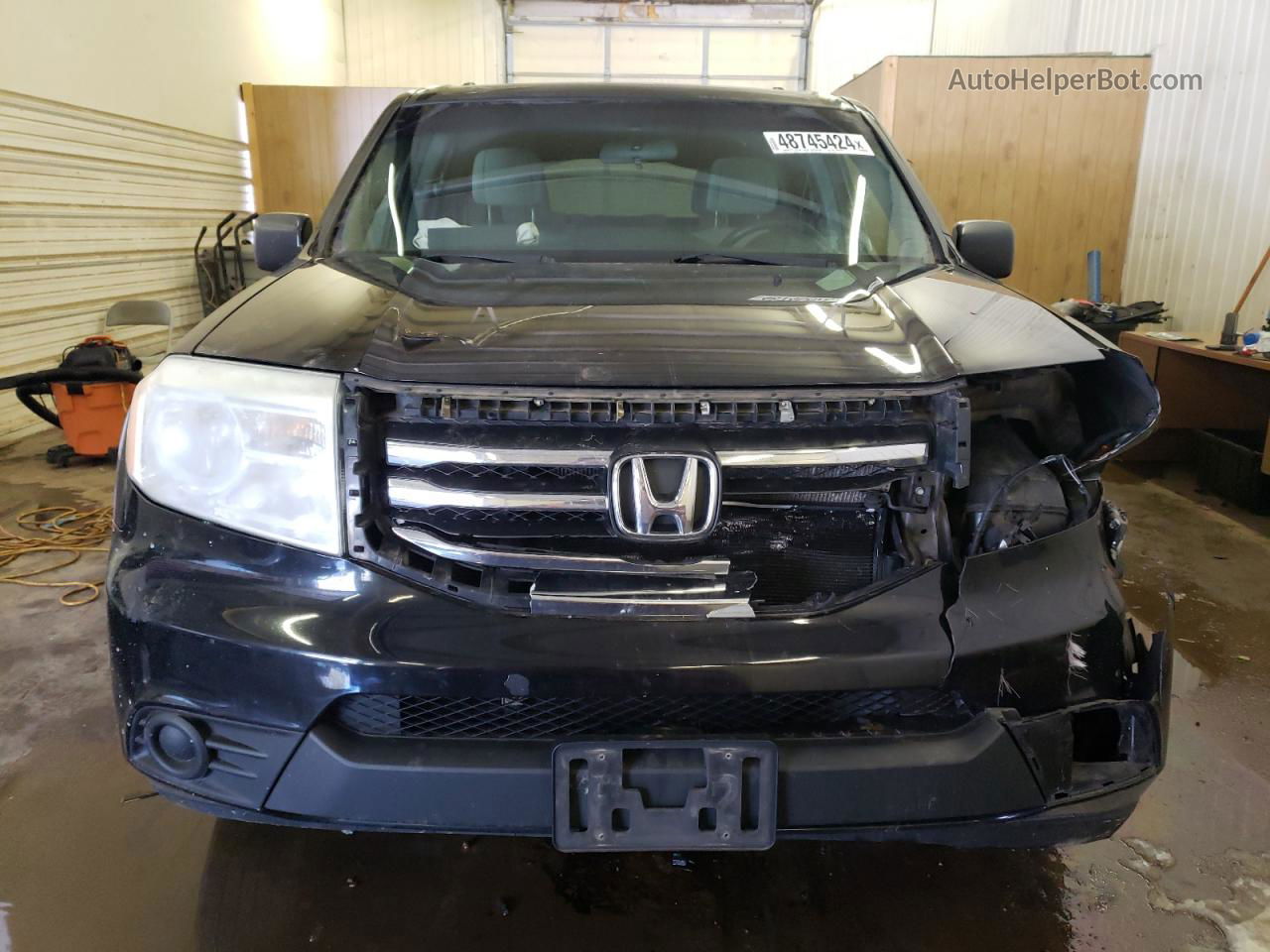 2013 Honda Pilot Lx Black vin: 5FNYF4H24DB071725