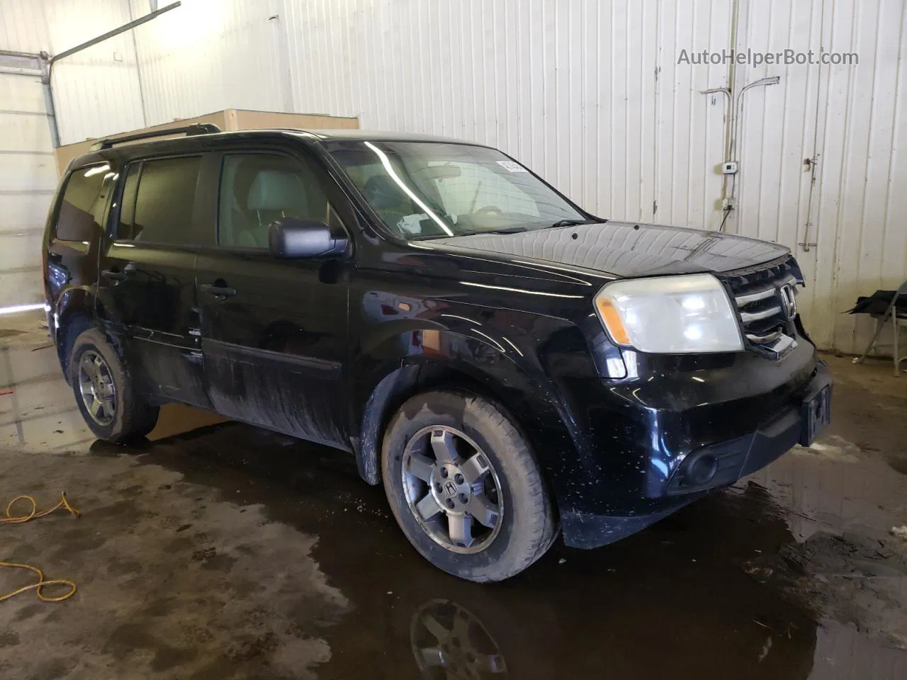 2013 Honda Pilot Lx Black vin: 5FNYF4H24DB071725