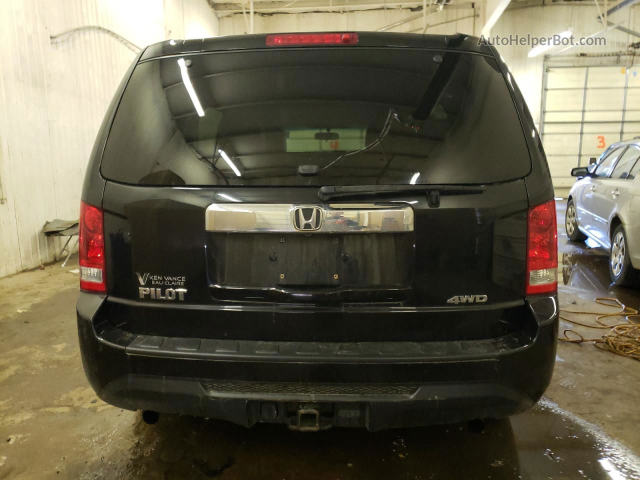 2013 Honda Pilot Lx Black vin: 5FNYF4H24DB071725