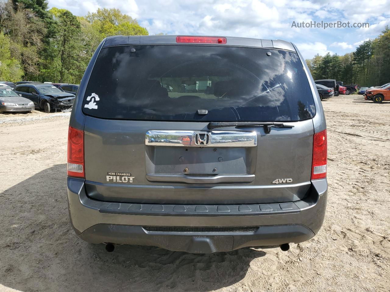 2013 Honda Pilot Lx Blue vin: 5FNYF4H25DB014367