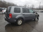 2013 Honda Pilot Lx Gray vin: 5FNYF4H25DB073855