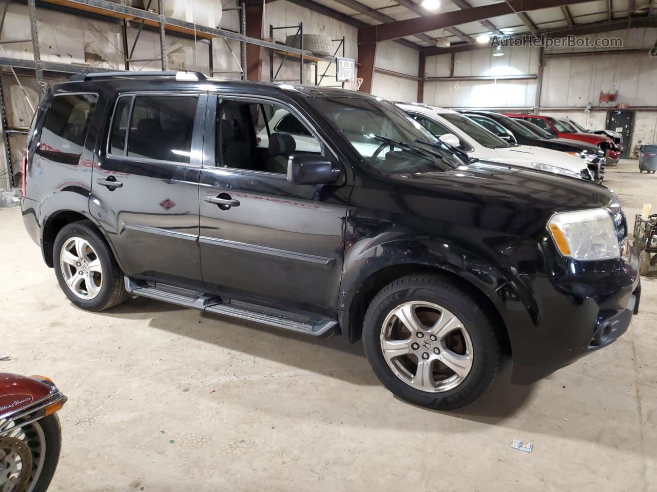 2013 Honda Pilot Lx Black vin: 5FNYF4H26DB027693