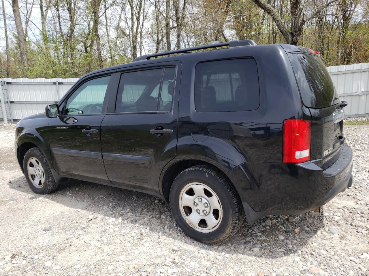 2013 Honda Pilot Lx Black vin: 5FNYF4H26DB036233