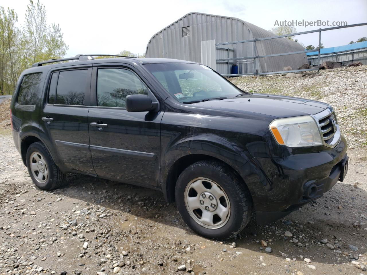 2013 Honda Pilot Lx Black vin: 5FNYF4H26DB036233