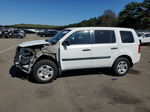 2013 Honda Pilot Lx White vin: 5FNYF4H26DB077185