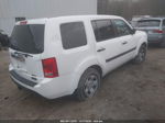 2015 Honda Pilot Lx White vin: 5FNYF4H26FB008130