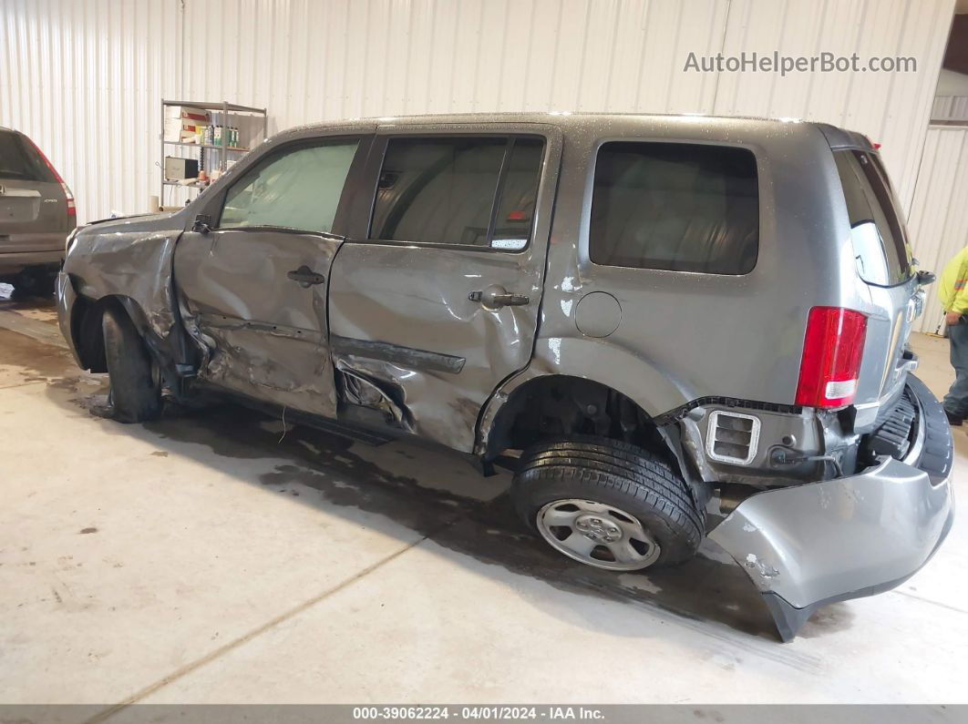 2013 Honda Pilot Lx Серый vin: 5FNYF4H28DB044589