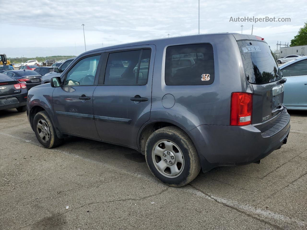 2015 Honda Pilot Lx Gray vin: 5FNYF4H28FB010798