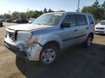 2015 Honda Pilot Lx Silver vin: 5FNYF4H28FB070693