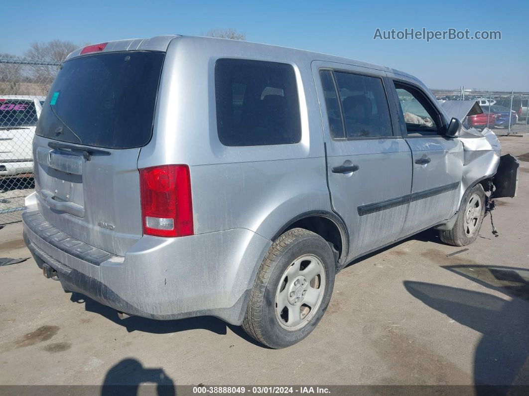 2013 Honda Pilot Lx Silver vin: 5FNYF4H29DB062874