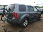 2013 Honda Pilot Lx Gray vin: 5FNYF4H2XDB056954