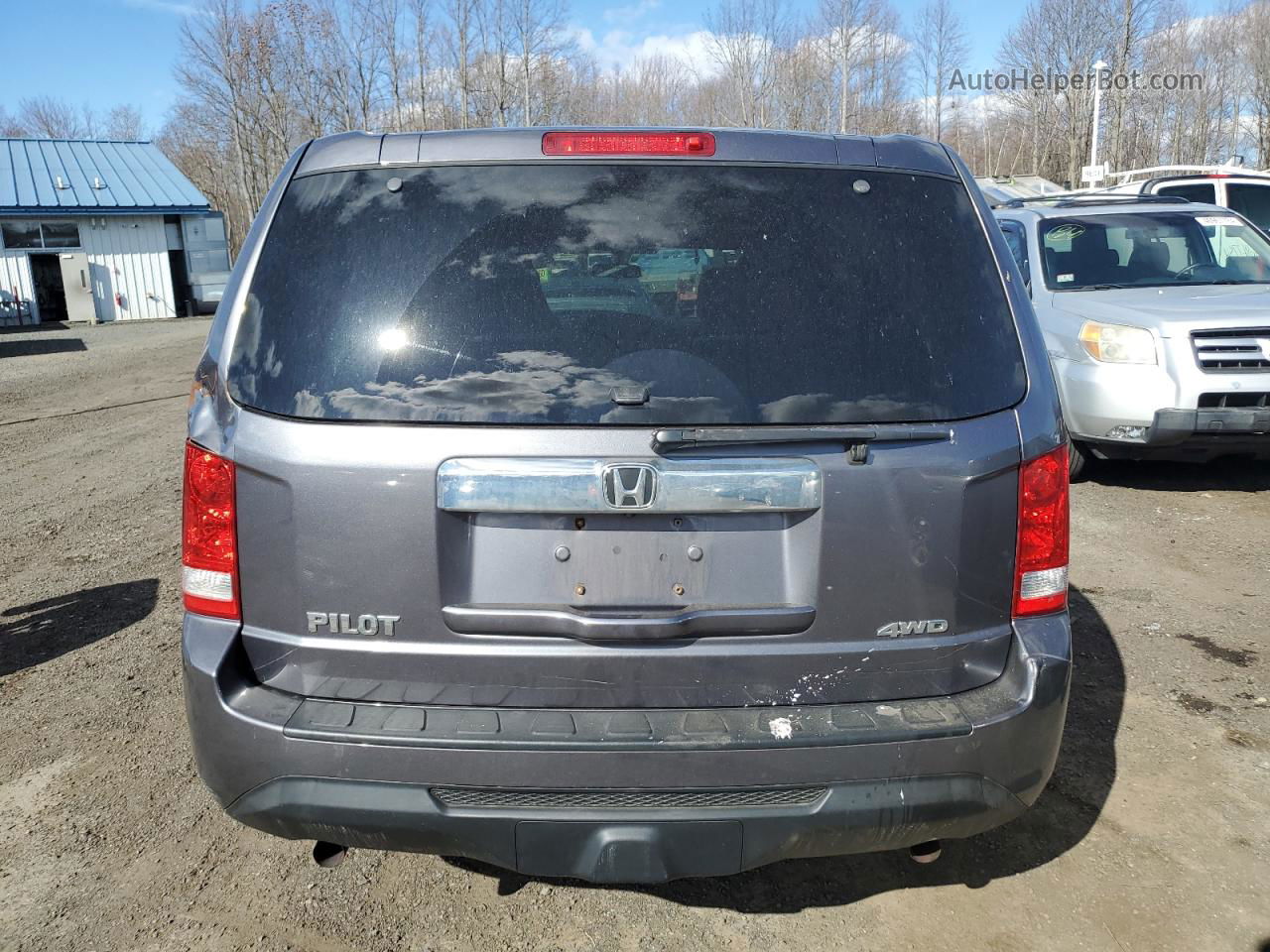 2015 Honda Pilot Lx Gray vin: 5FNYF4H2XFB071053