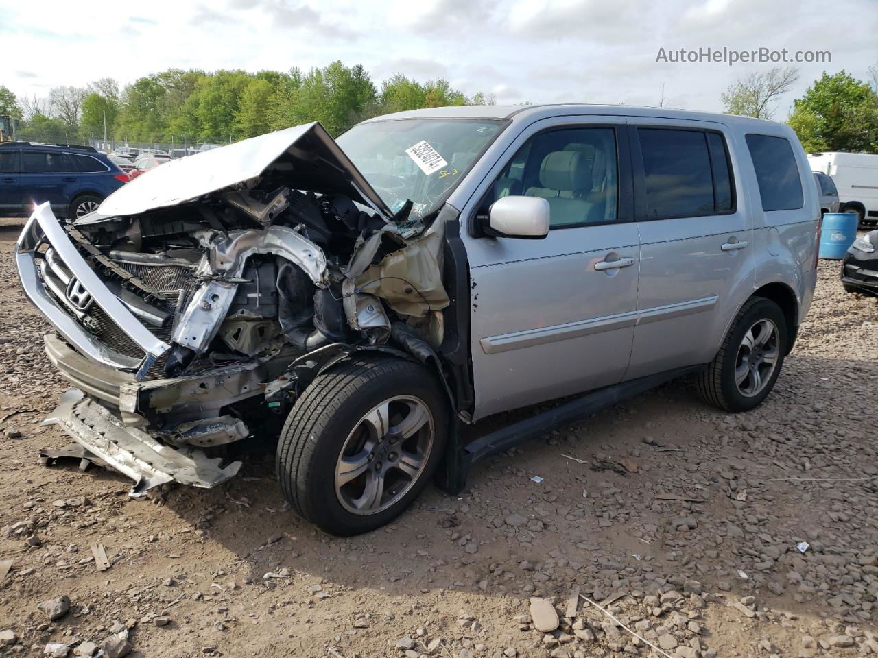 2015 Honda Pilot Se Silver vin: 5FNYF4H30FB064881