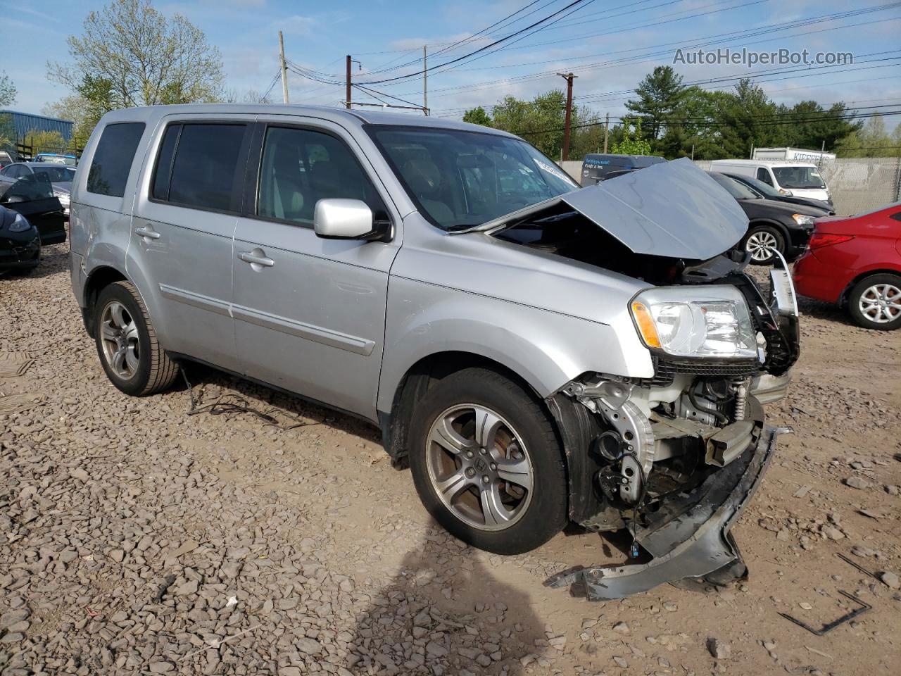 2015 Honda Pilot Se Silver vin: 5FNYF4H30FB064881