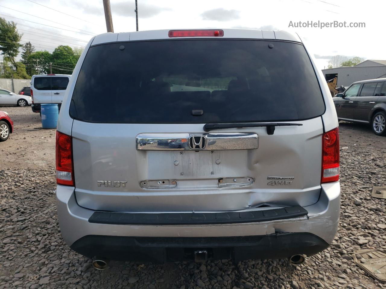 2015 Honda Pilot Se Silver vin: 5FNYF4H30FB064881