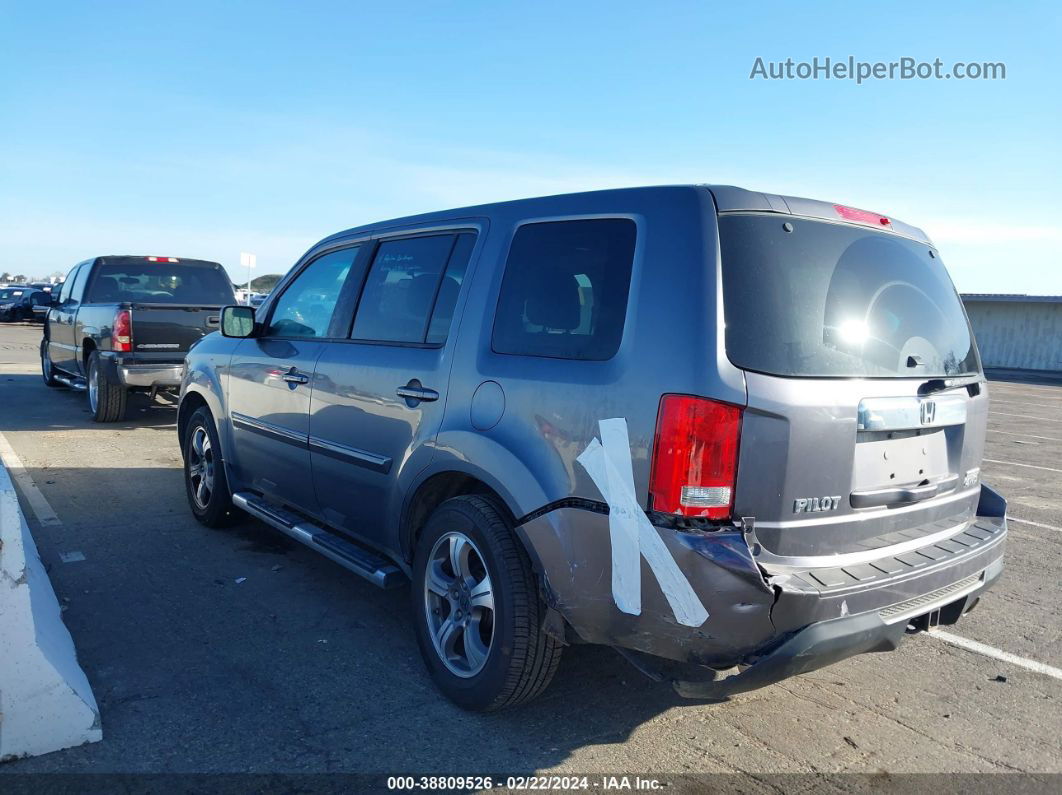 2015 Honda Pilot Se Gray vin: 5FNYF4H38FB037900