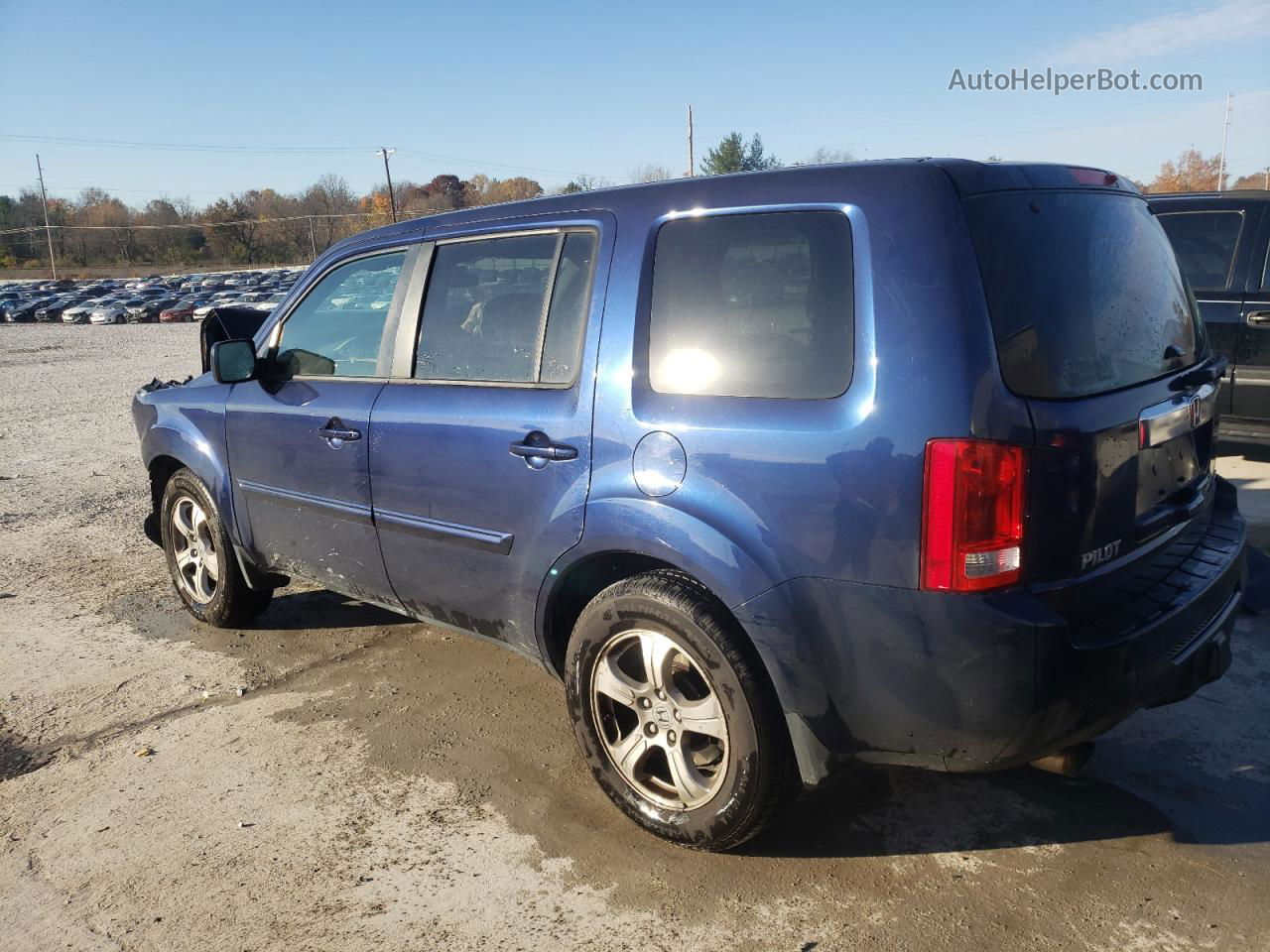 2015 Honda Pilot Ex Blue vin: 5FNYF4H41FB050903