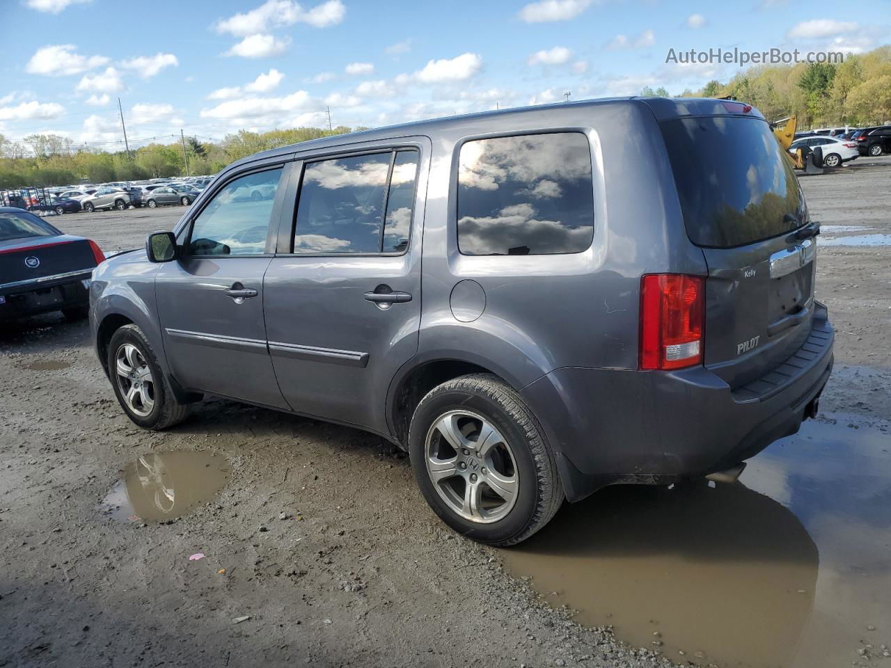 2015 Honda Pilot Ex Gray vin: 5FNYF4H41FB070987