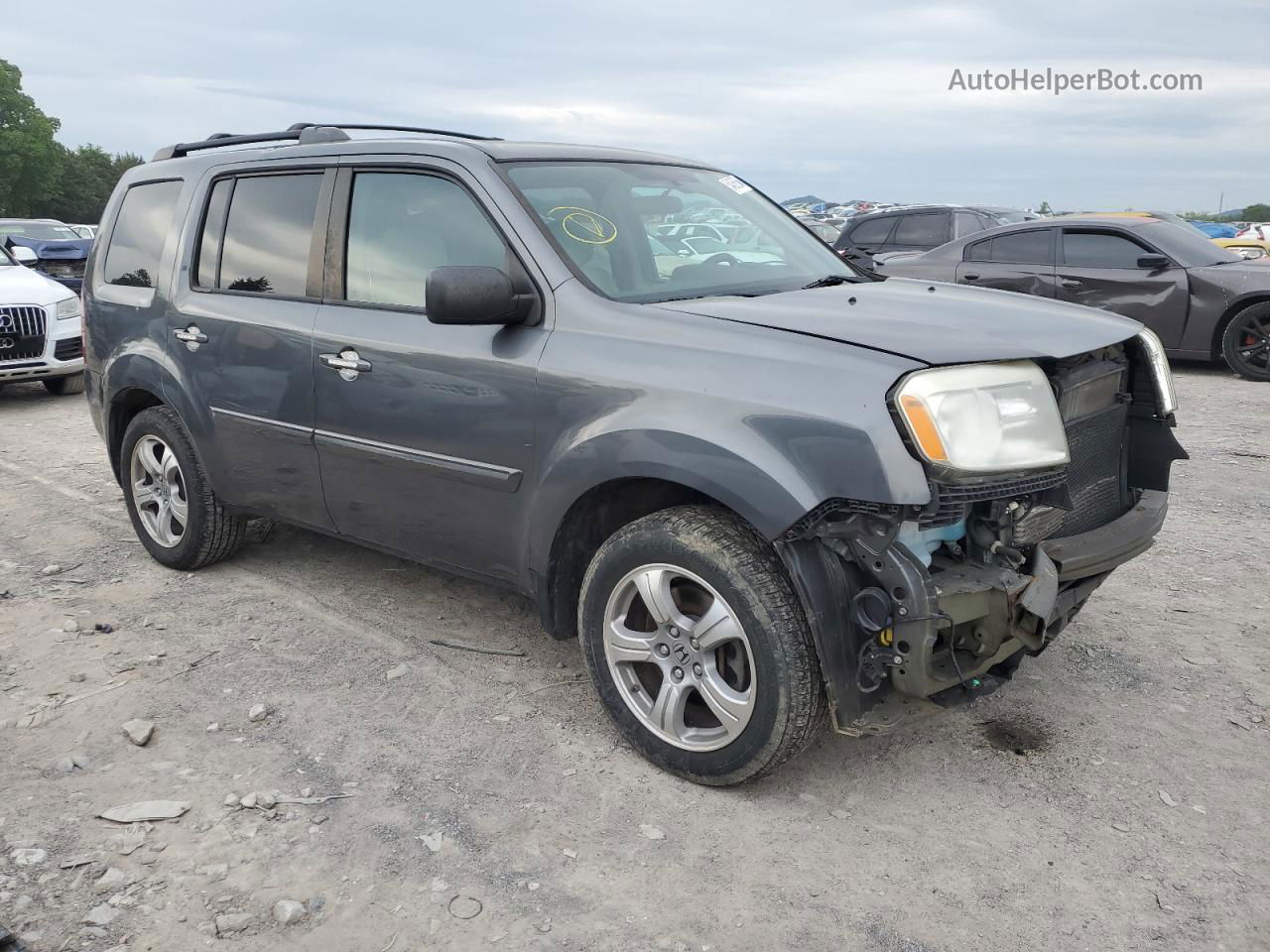 2013 Honda Pilot Ex Charcoal vin: 5FNYF4H42DB002808