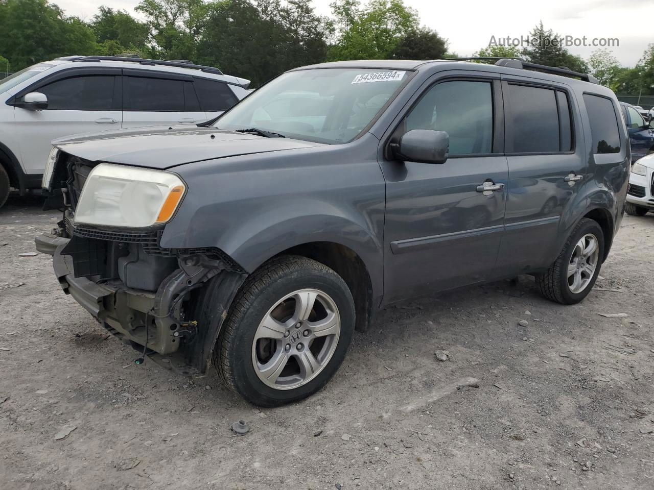 2013 Honda Pilot Ex Charcoal vin: 5FNYF4H42DB002808