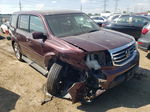 2013 Honda Pilot Ex Maroon vin: 5FNYF4H42DB030205