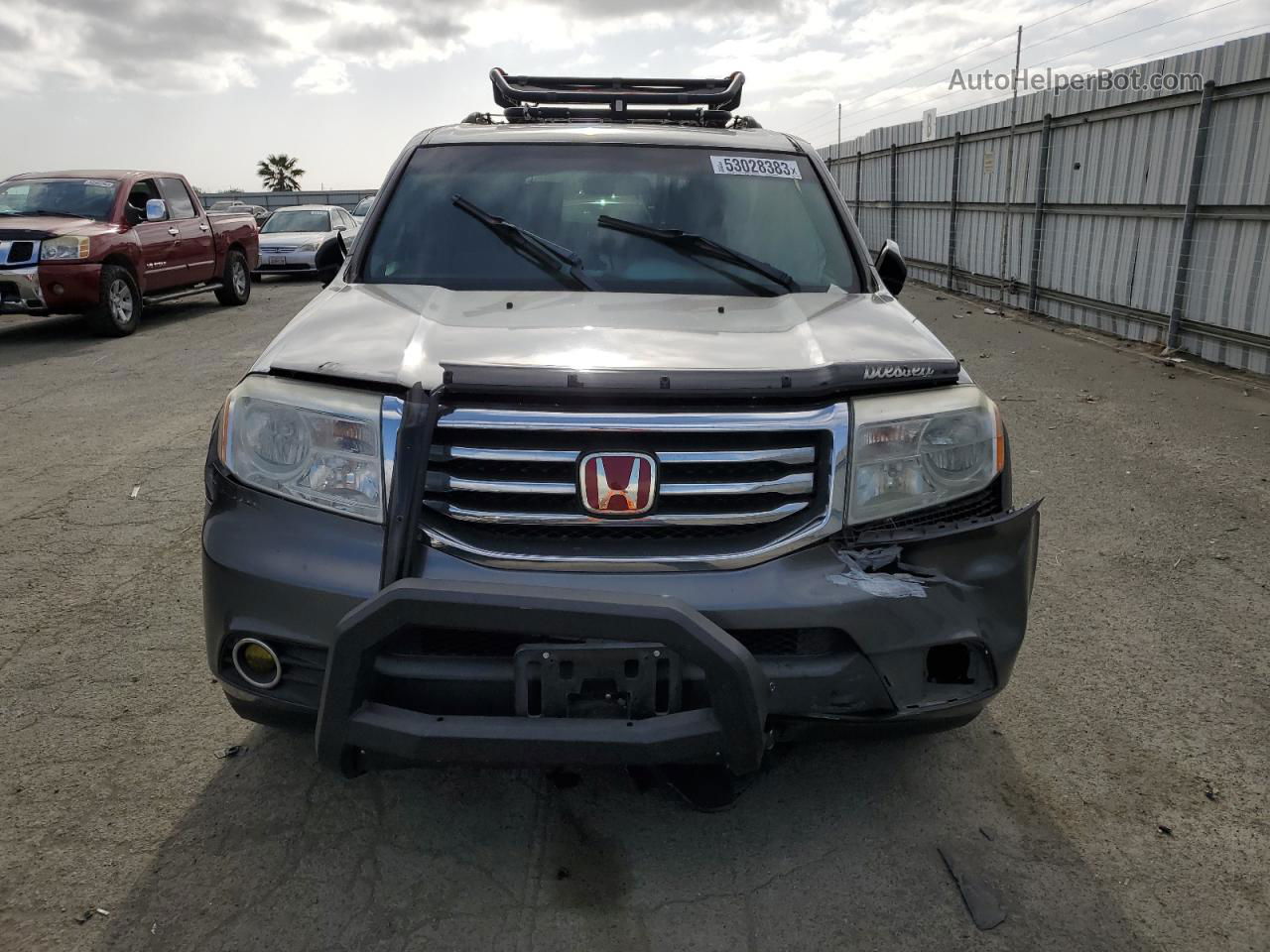 2013 Honda Pilot Ex Серый vin: 5FNYF4H42DB040054