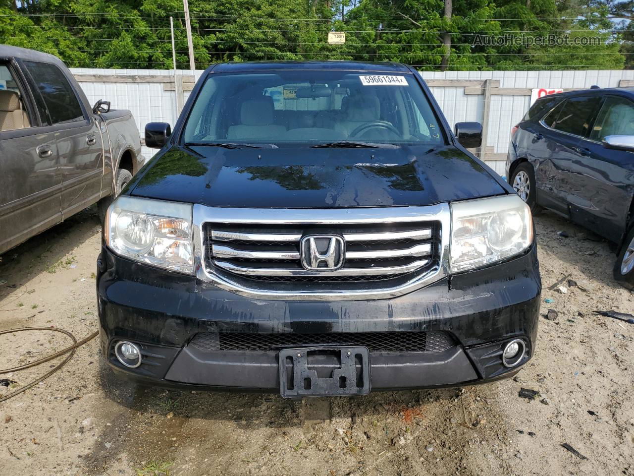 2013 Honda Pilot Ex Черный vin: 5FNYF4H44DB057096