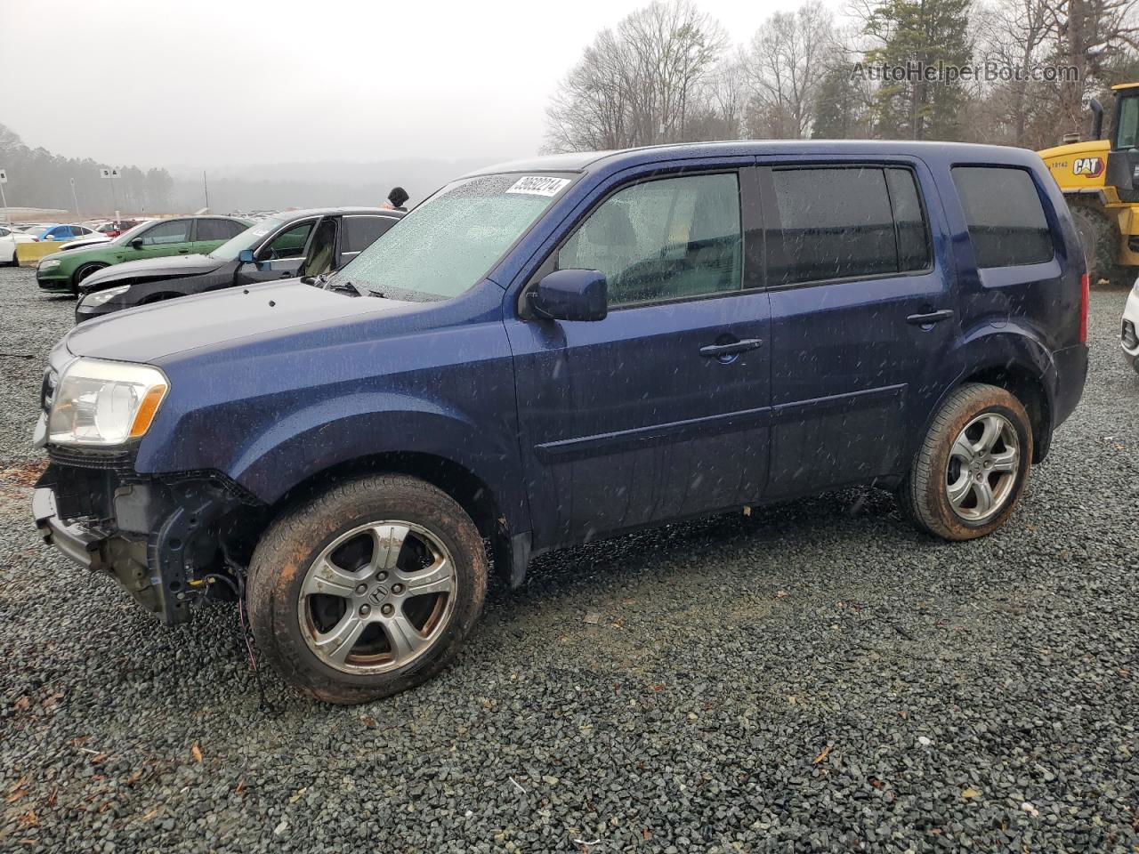 2013 Honda Pilot Ex Blue vin: 5FNYF4H44DB081186