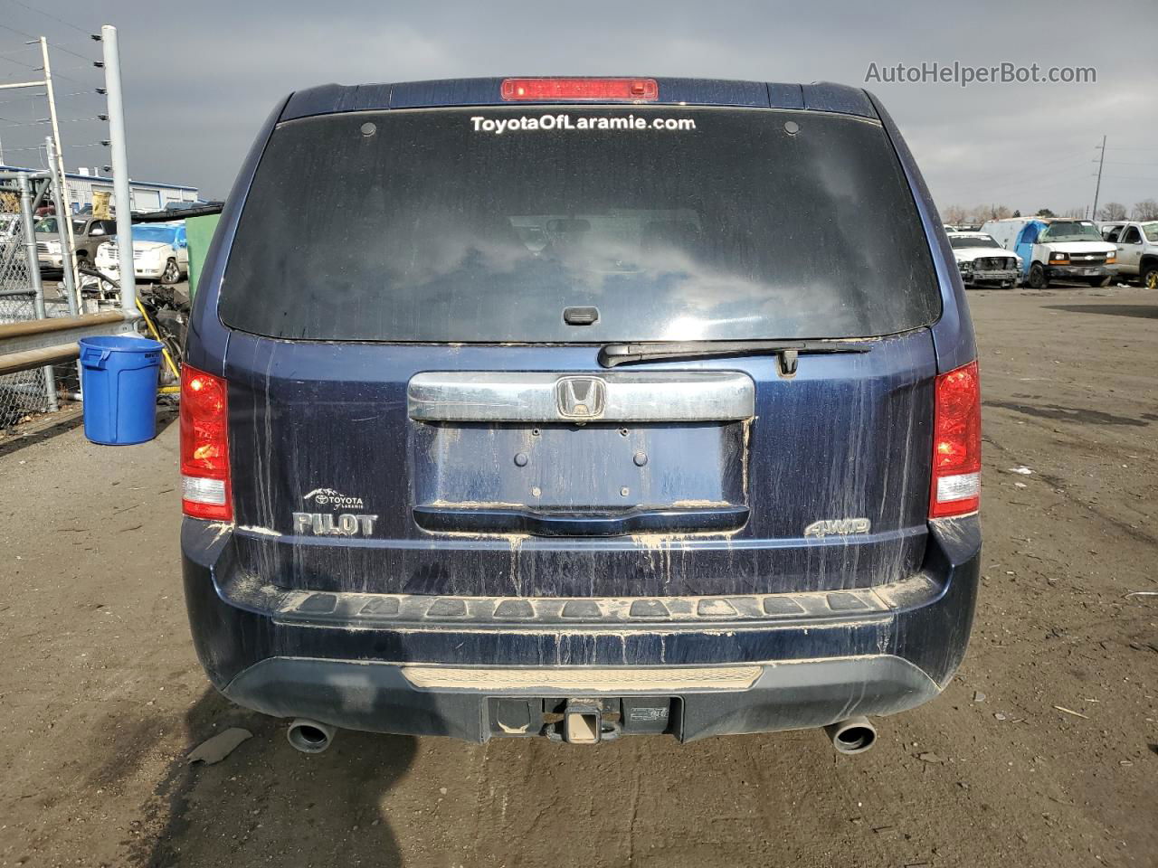 2013 Honda Pilot Ex Blue vin: 5FNYF4H44DB082953