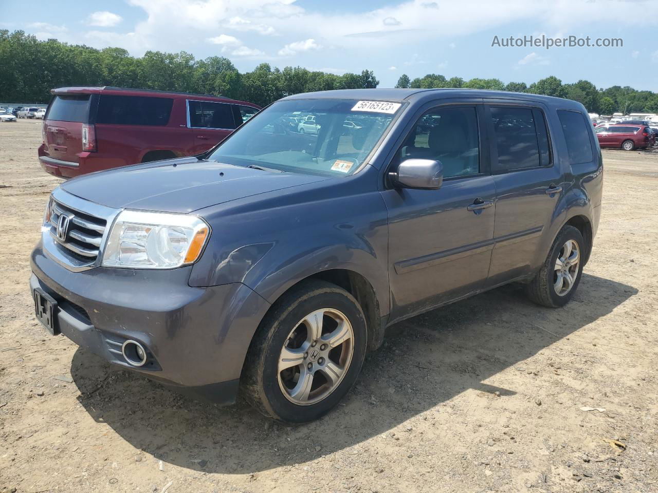 2015 Honda Pilot Ex Серый vin: 5FNYF4H44FB041791