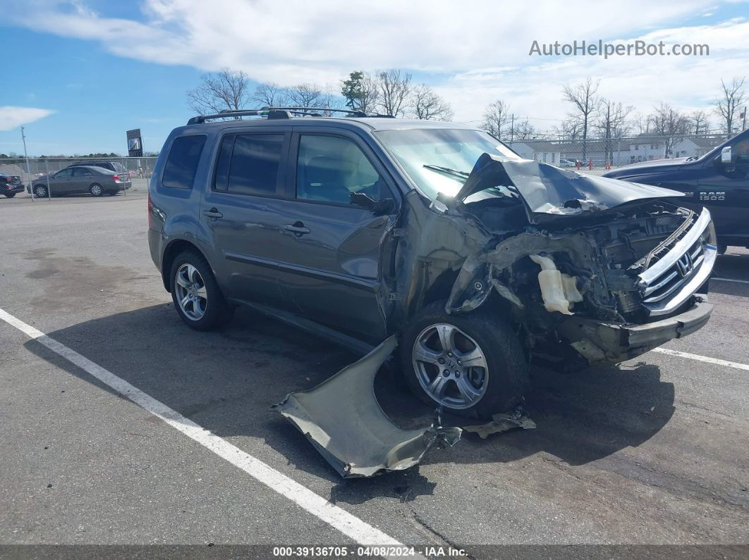 2013 Honda Pilot Ex Серый vin: 5FNYF4H45DB002799