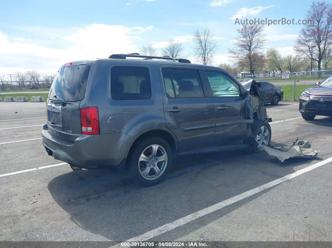 2013 Honda Pilot Ex Gray vin: 5FNYF4H45DB002799