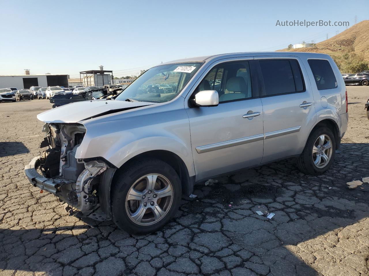 2015 Honda Pilot Ex Silver vin: 5FNYF4H45FB052699