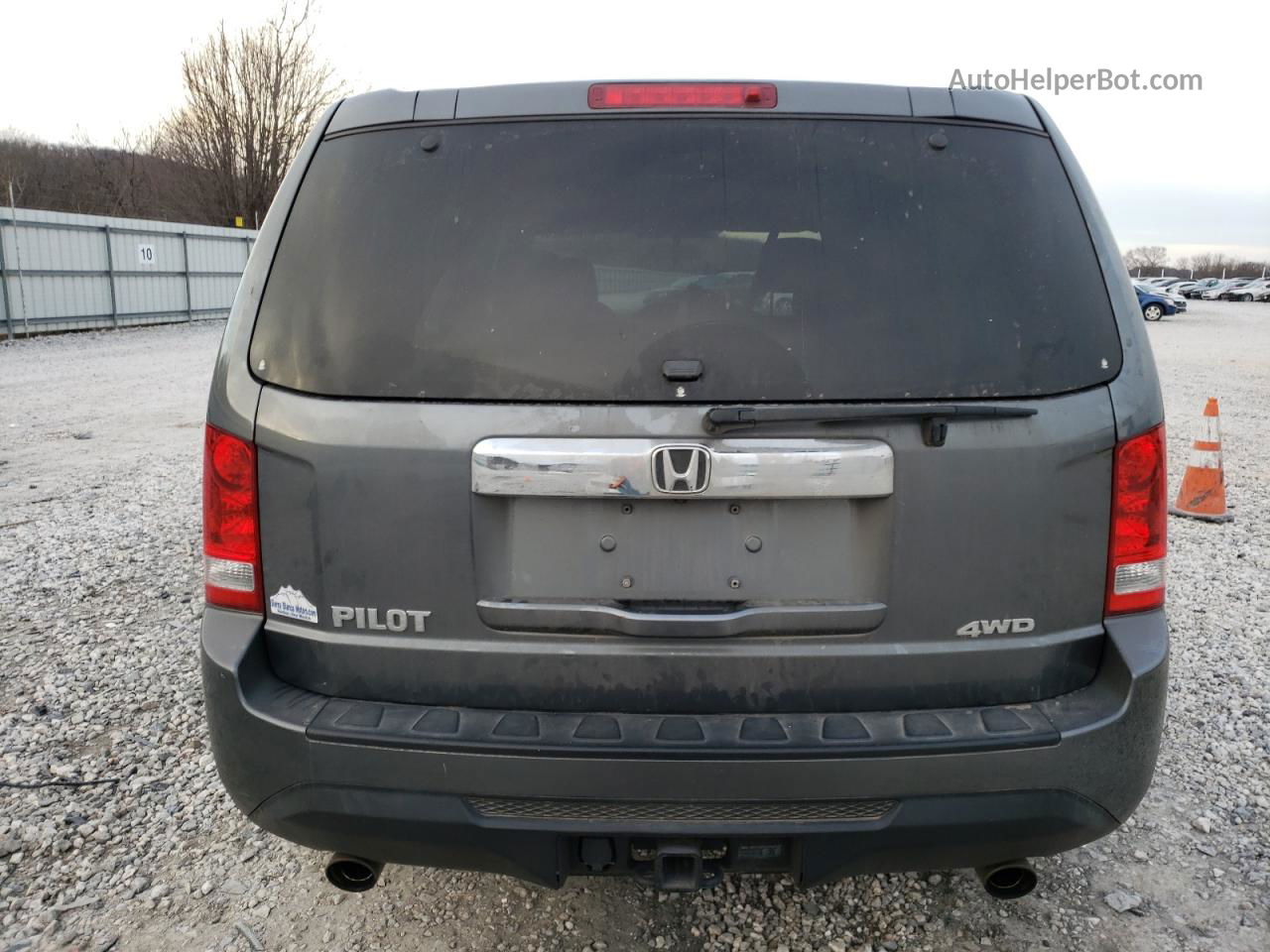 2013 Honda Pilot Ex Gray vin: 5FNYF4H46DB024732