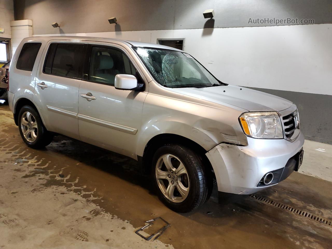 2013 Honda Pilot Ex Silver vin: 5FNYF4H46DB038789