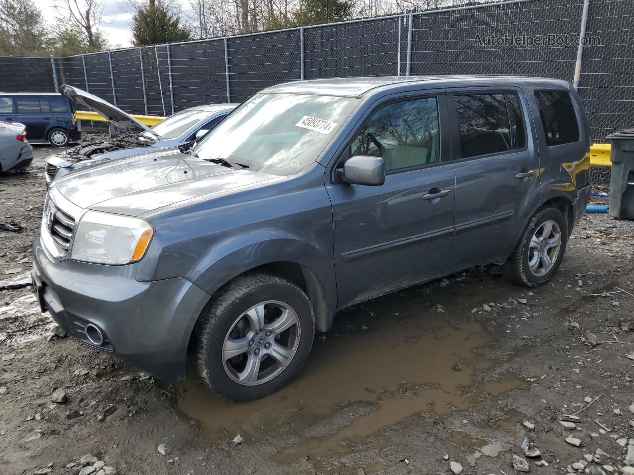 2013 Honda Pilot Ex Charcoal vin: 5FNYF4H47DB015764