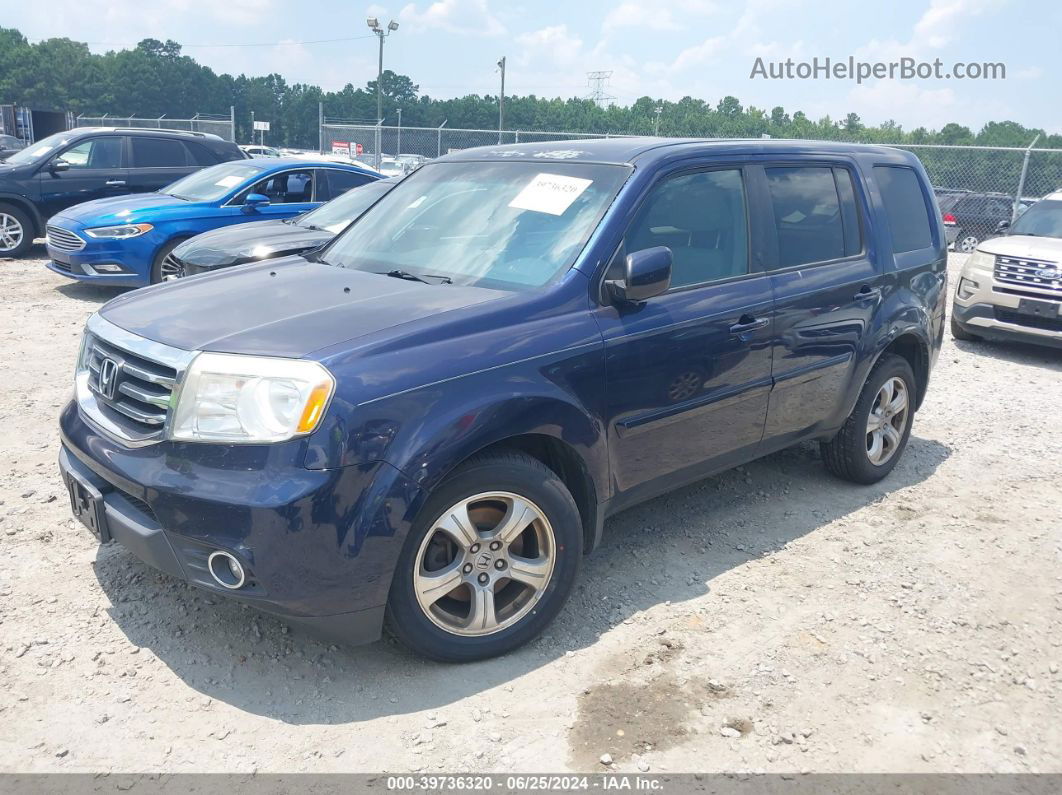 2013 Honda Pilot Ex Blue vin: 5FNYF4H47DB021788