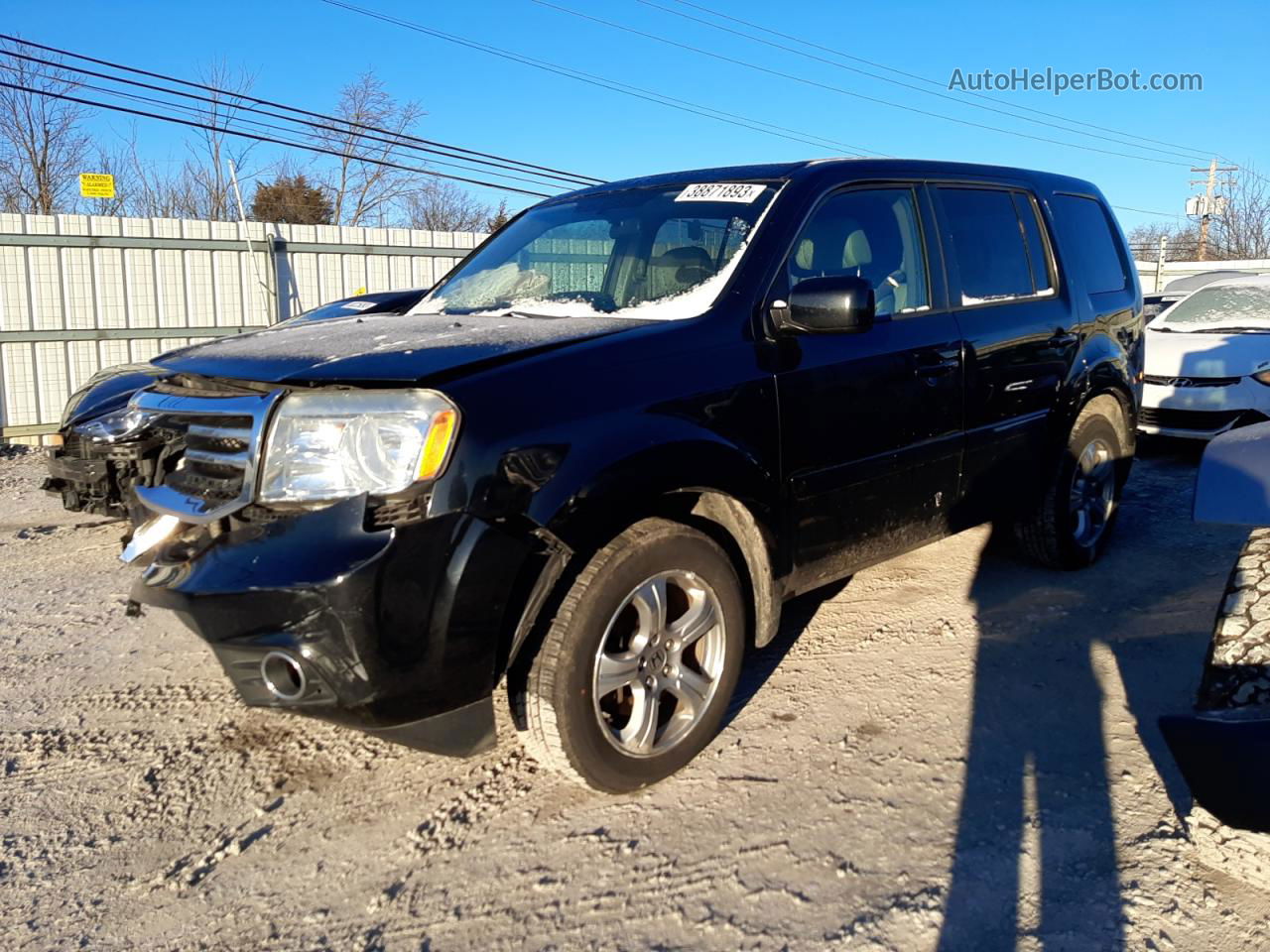 2013 Honda Pilot Ex Black vin: 5FNYF4H47DB055830