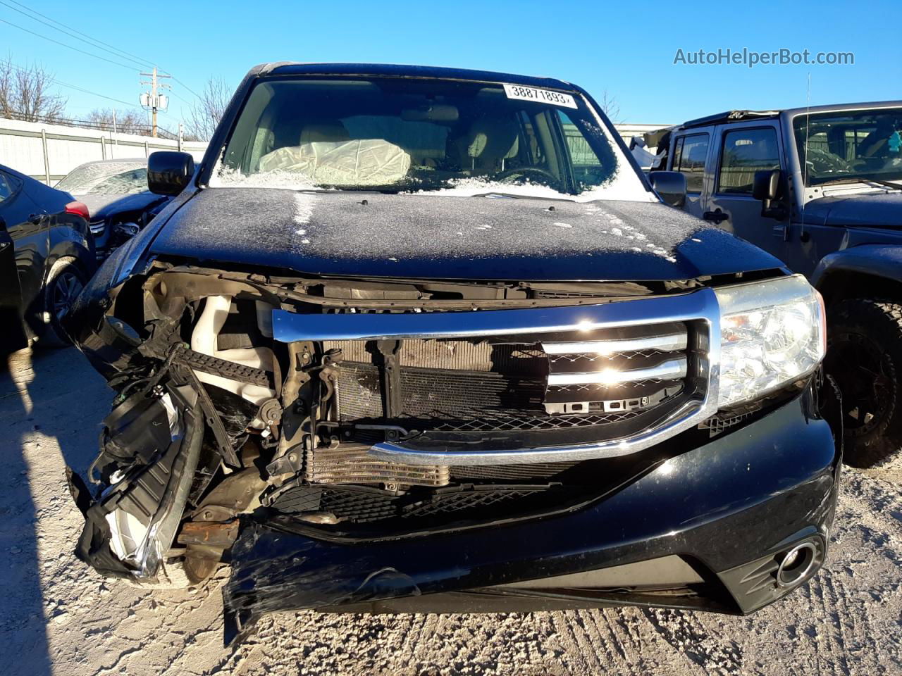 2013 Honda Pilot Ex Black vin: 5FNYF4H47DB055830