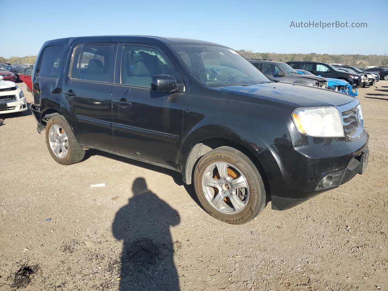 2013 Honda Pilot Ex Black vin: 5FNYF4H48DB003705