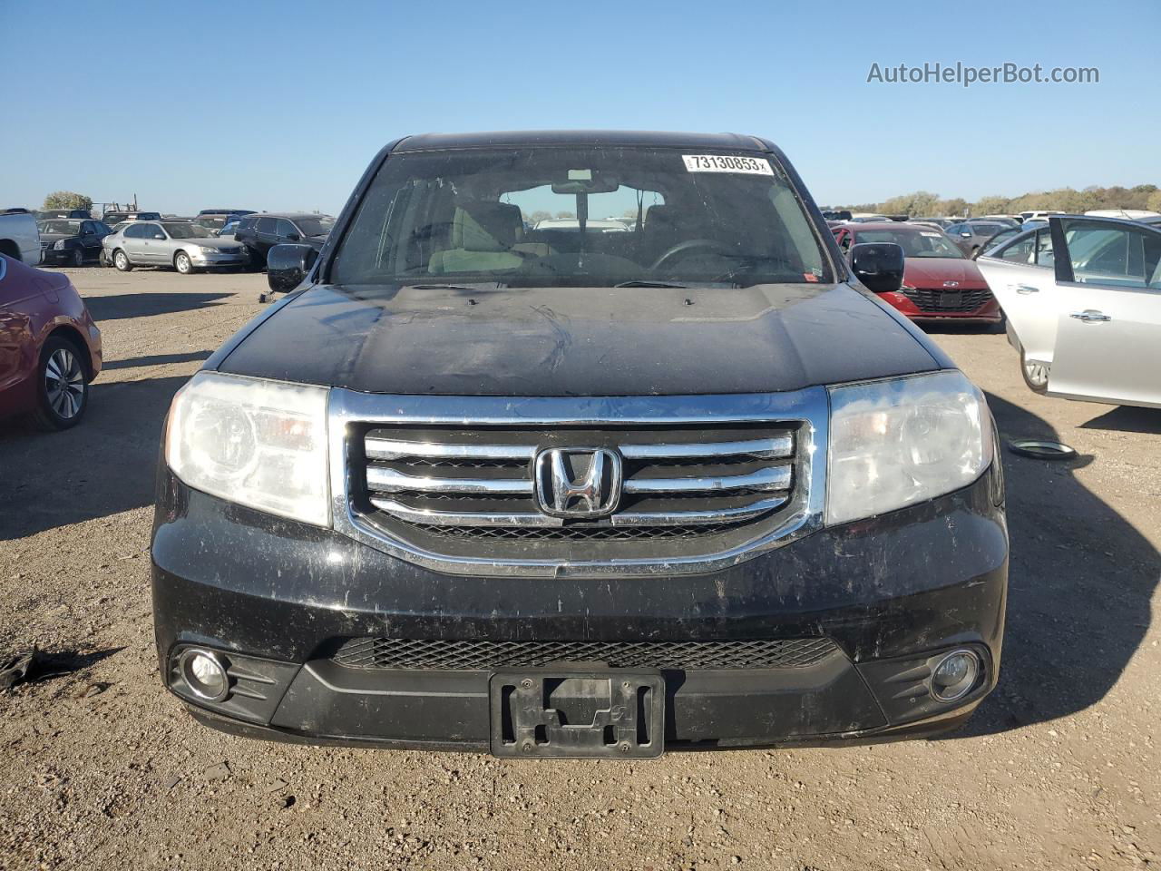 2013 Honda Pilot Ex Black vin: 5FNYF4H48DB003705