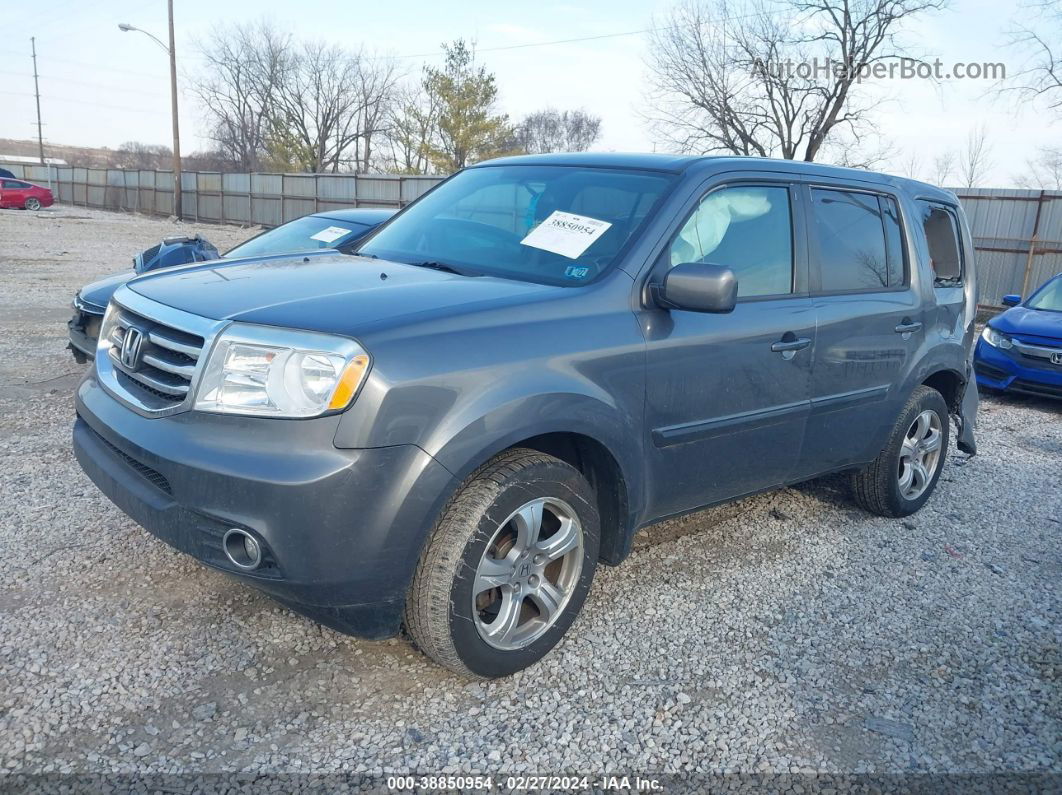 2013 Honda Pilot Ex Gray vin: 5FNYF4H48DB044626