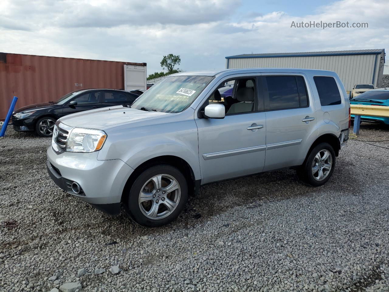 2015 Honda Pilot Ex Silver vin: 5FNYF4H49FB008639