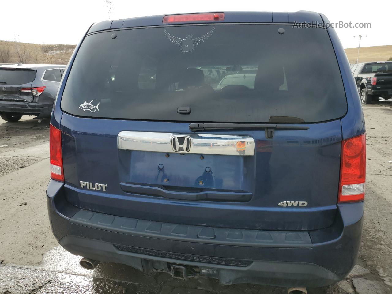 2015 Honda Pilot Ex Blue vin: 5FNYF4H49FB041737