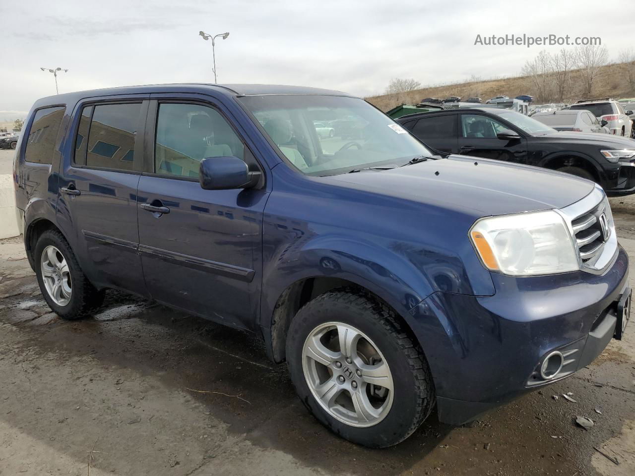 2015 Honda Pilot Ex Blue vin: 5FNYF4H49FB041737