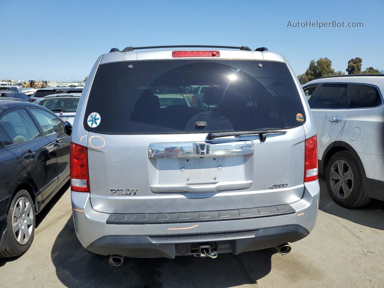 2015 Honda Pilot Ex Серебряный vin: 5FNYF4H4XFB069305