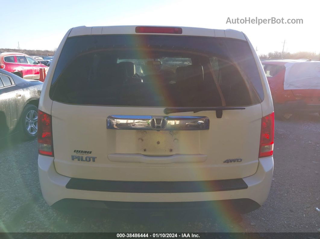 2013 Honda Pilot Ex-l White vin: 5FNYF4H50DB021883