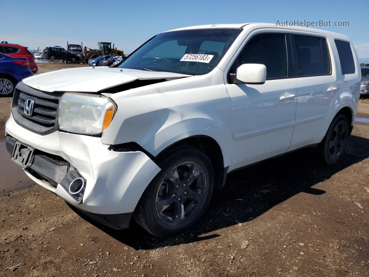 2013 Honda Pilot Exl Белый vin: 5FNYF4H50DB033273