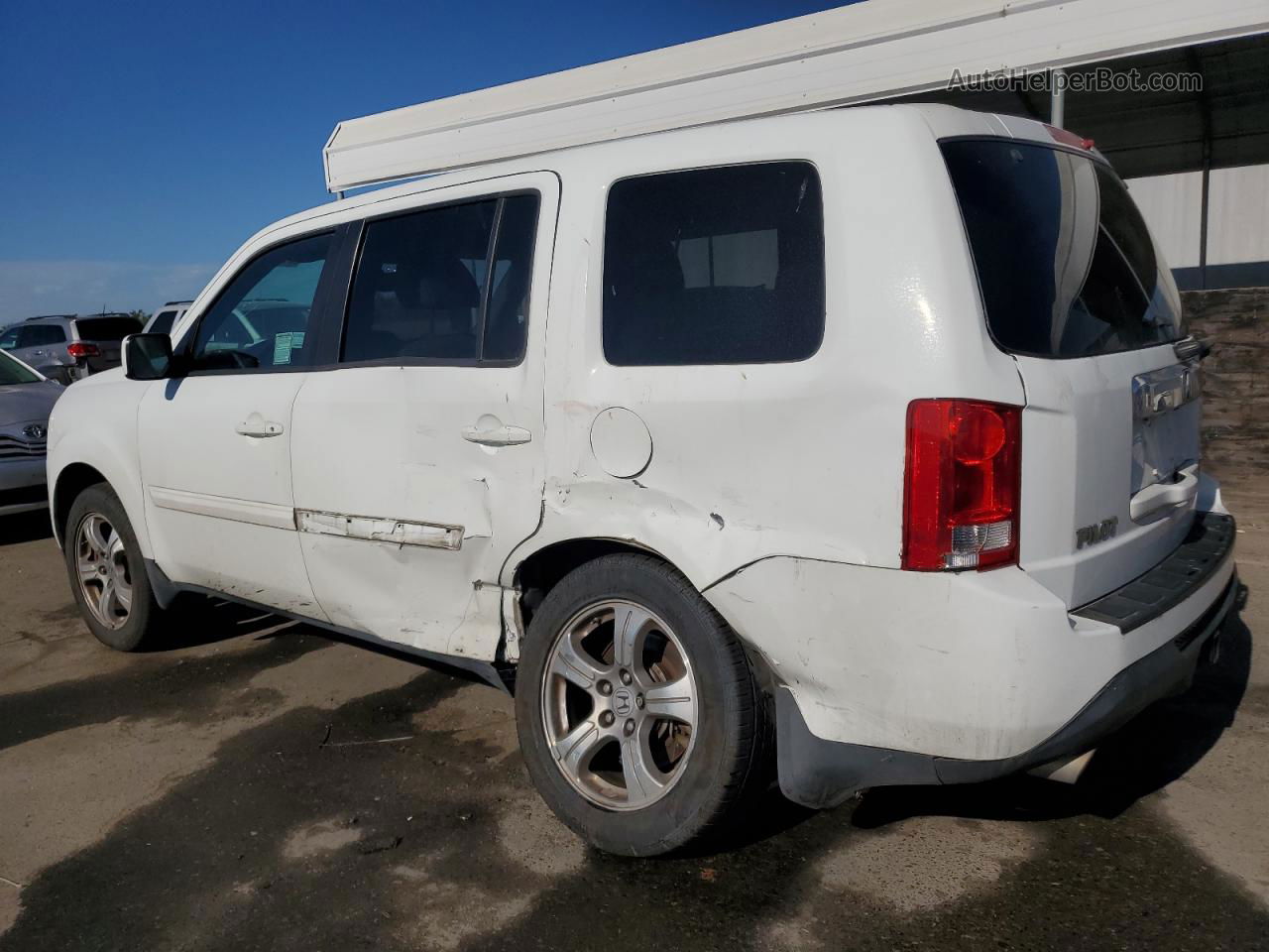 2013 Honda Pilot Exl White vin: 5FNYF4H50DB046847