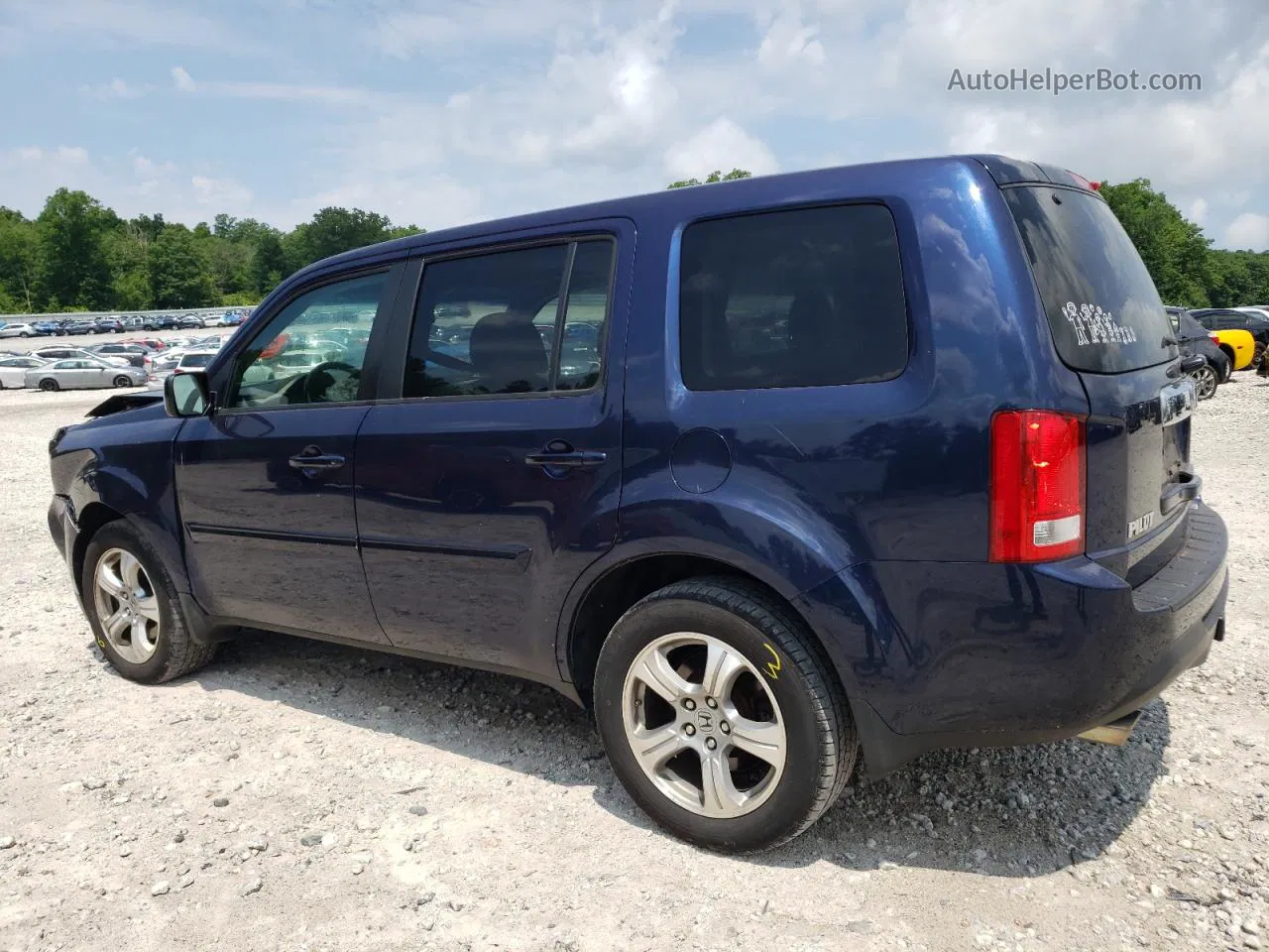 2013 Honda Pilot Exl Blue vin: 5FNYF4H50DB048727